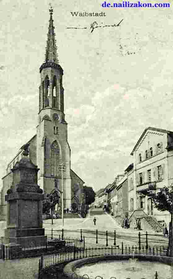 Waibstadt. Catedral und Denkmal, 1911