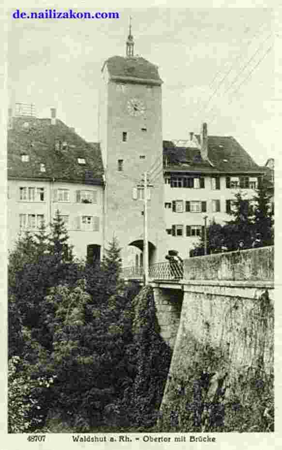 Waldshut-Tiengen. Obertor mit brücke, 1935