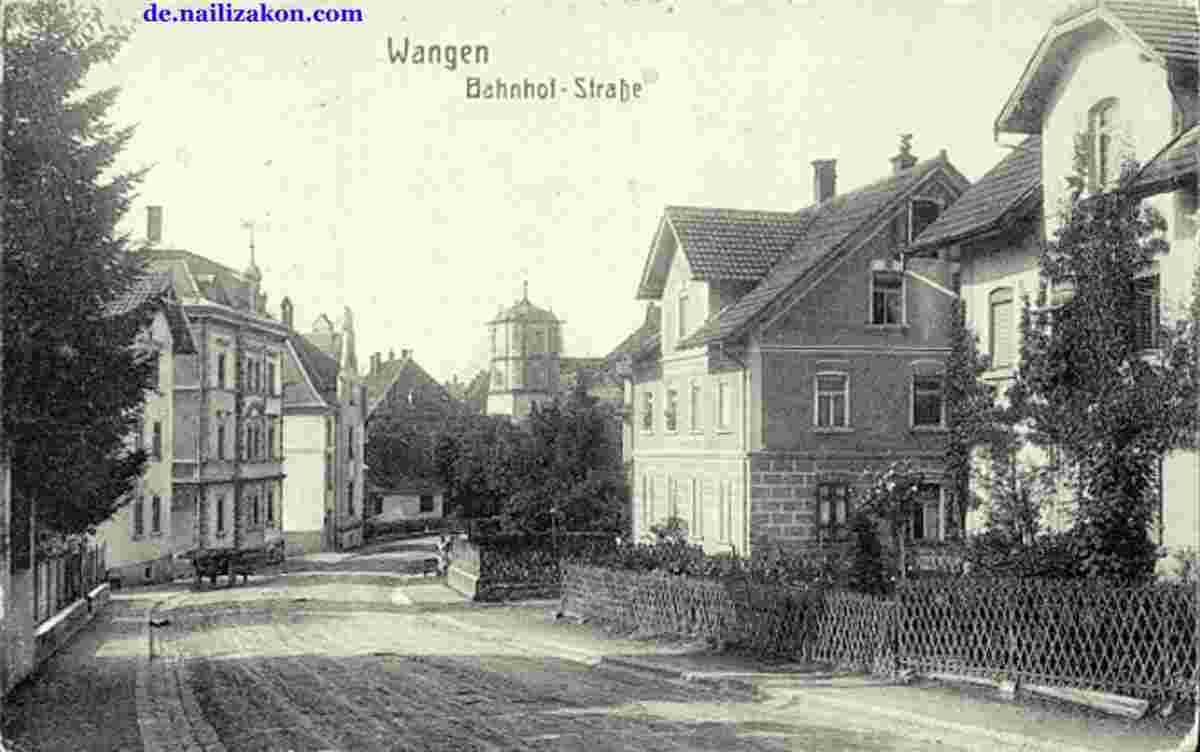 Wangen. Bahnhofstraße, 1919