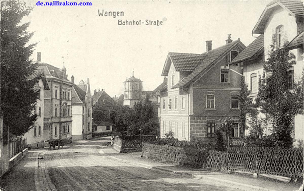 Wangen im Allgäu. Bahnhofstraße, 1919