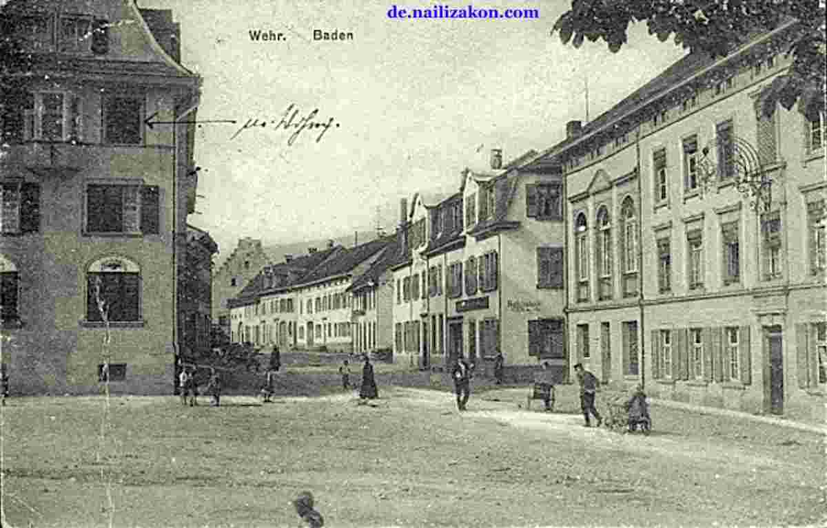 Wehr. Blick von Stadtstraße, 1920