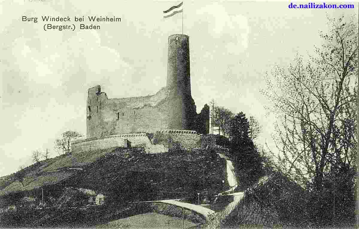 Weinheim. Burg Windeck, 1910