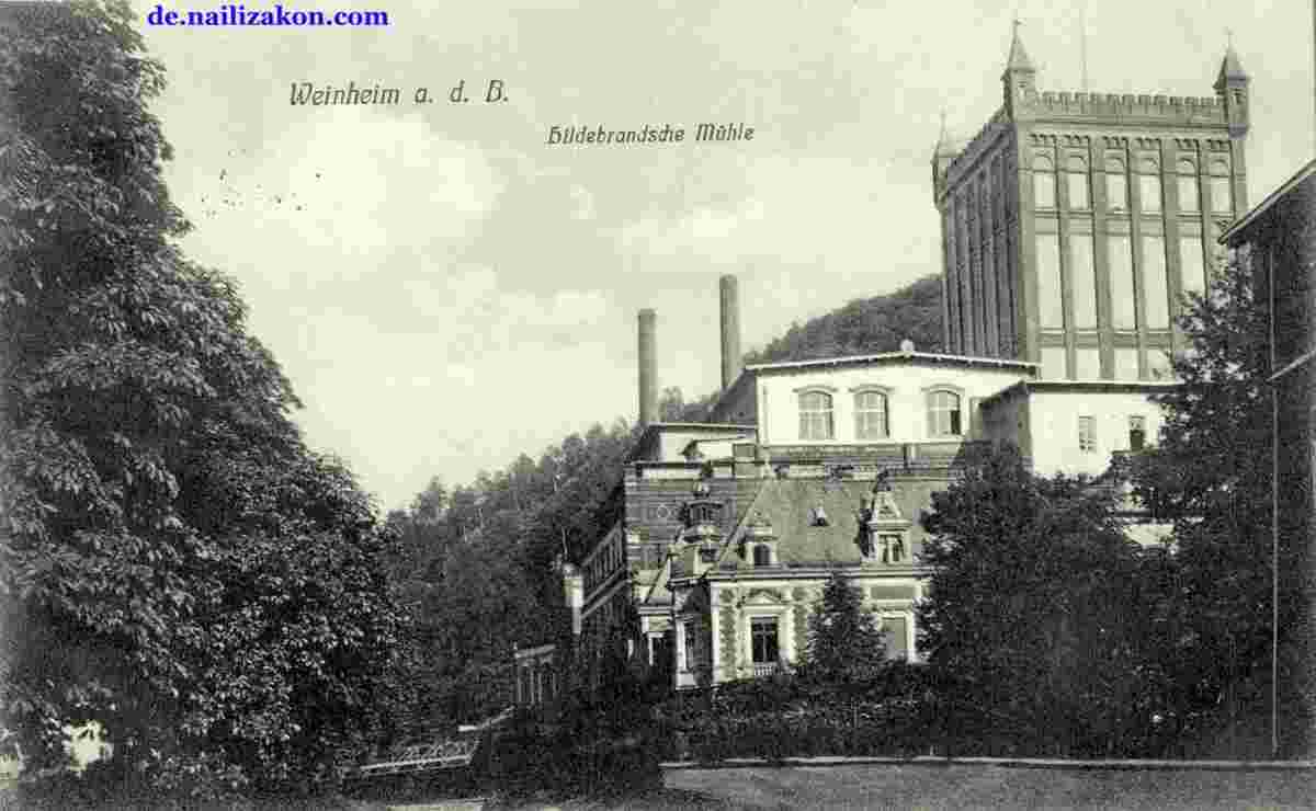 Weinheim. Hildebrandsche Mühle, 1910