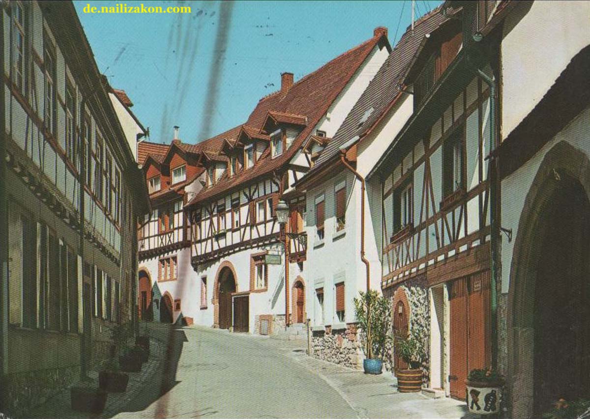 Weinstadt. Blick von Stadtstraße, 1980