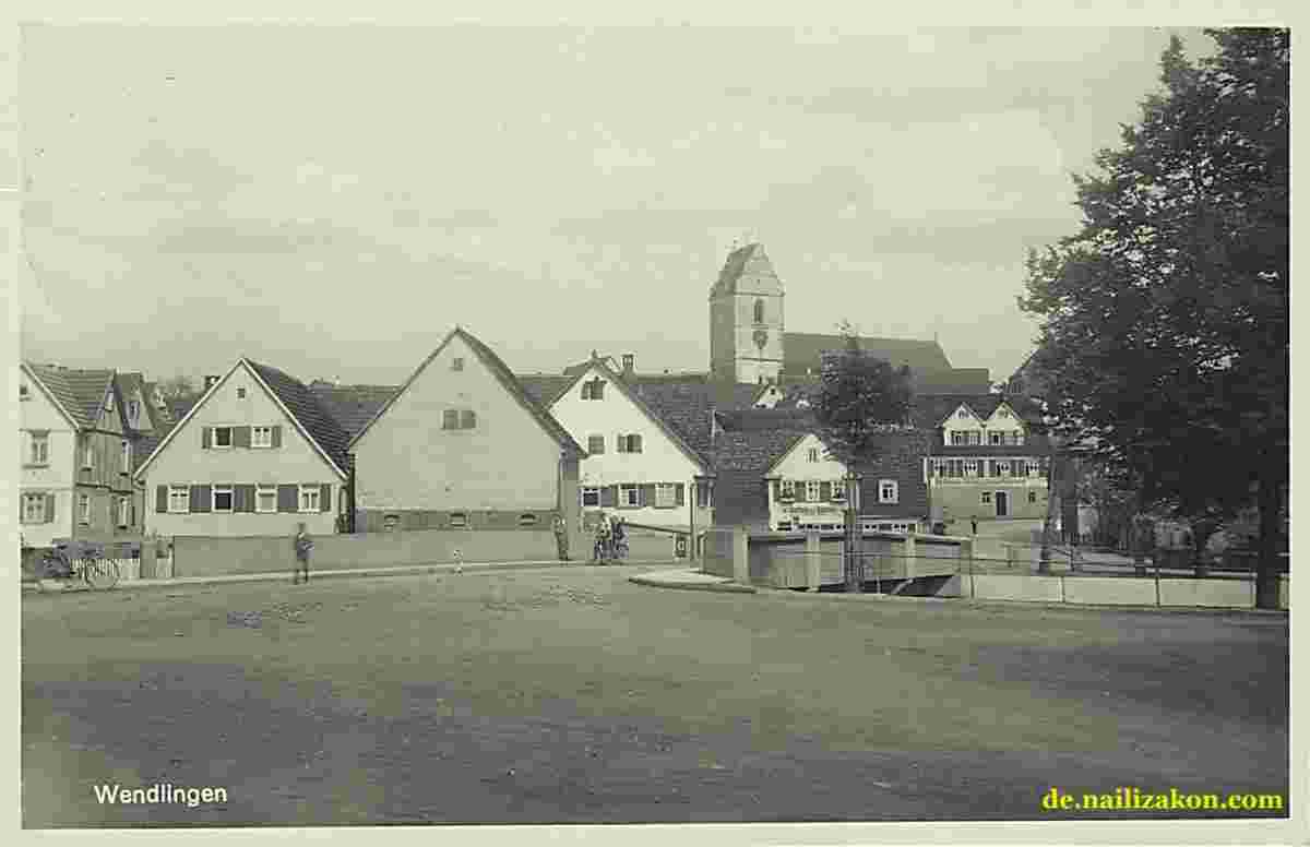 Wendlingen. Panorama der Stadt, 1938