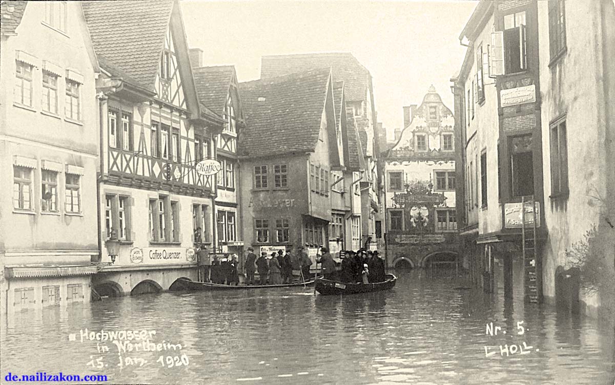 Wertheim. Hochwasser in 1920