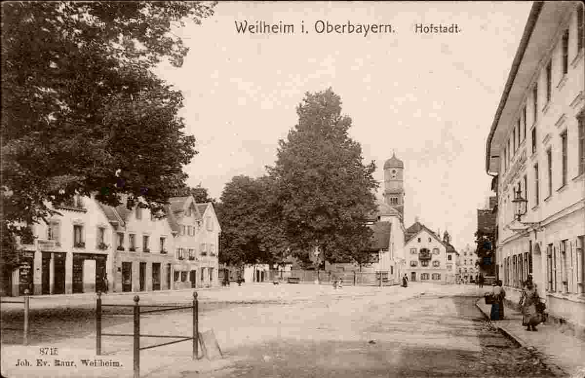 Weilheim in Oberbayern. Hofstadt, 1907