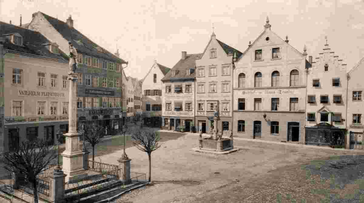 Weilheim in Oberbayern. Marienplatz, um 1900