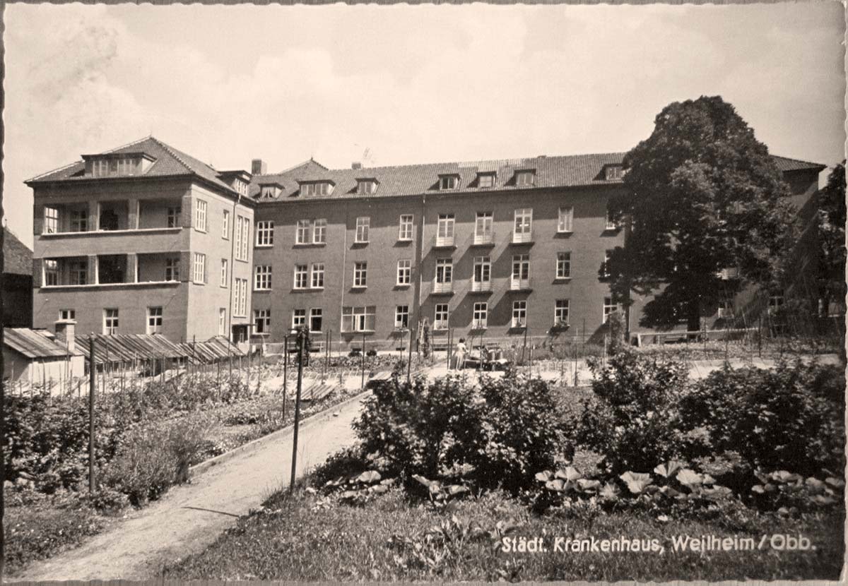 Weilheim in Oberbayern. Städtische Krankenhaus