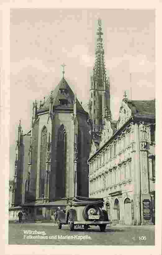 Würzburg. Falkenhaus und Marien-Kapelle