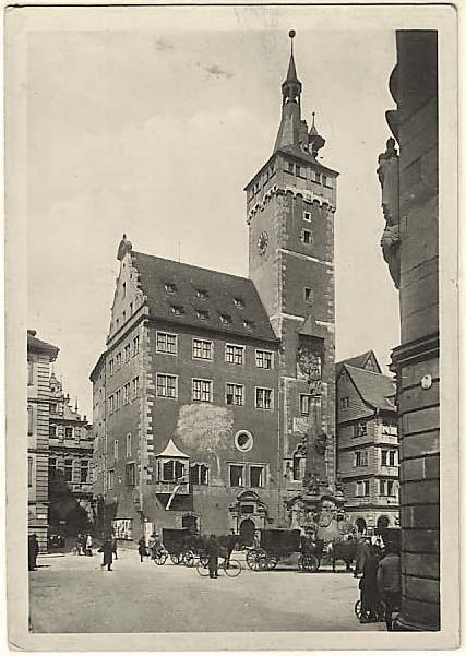 Würzburg. Grafeneckardturm und Ratskeller
