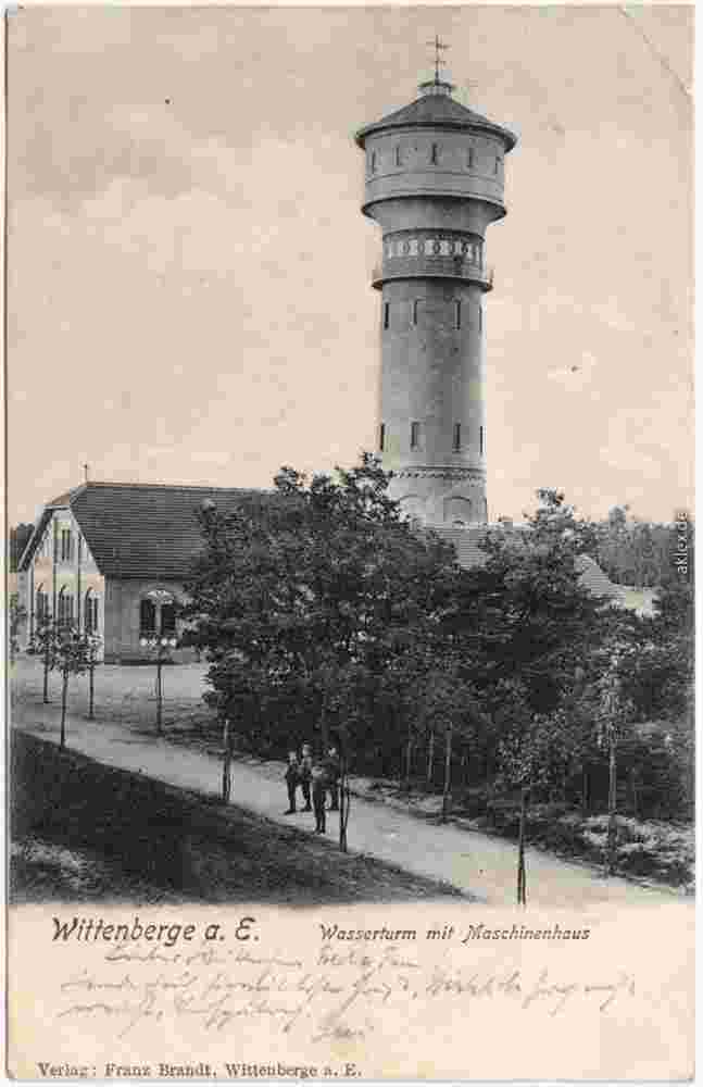 Wittenberge. Wasserturm mit Maschinenhaus, 1905