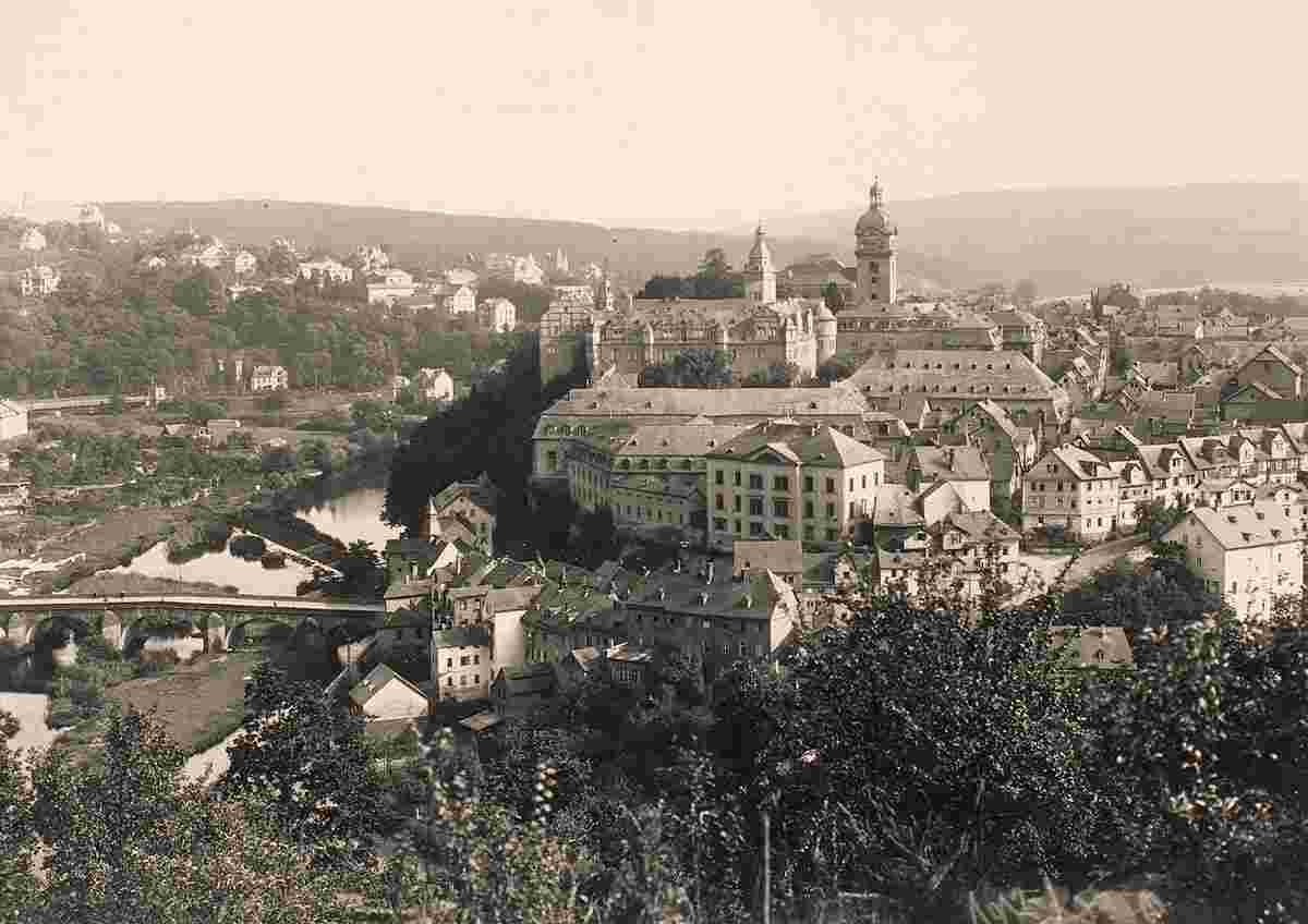 Weilburg. Panorama der Stadt, 1921