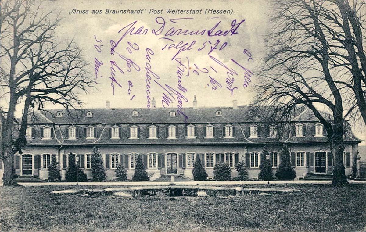 Weiterstadt. Braunshardt - Exerzitienhaus (Altenheim) St ludwig, 1908