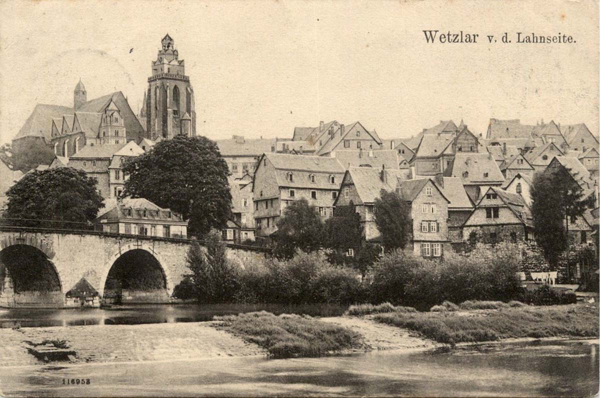 Wetzlar. Alte Lahnbrücke, 1907