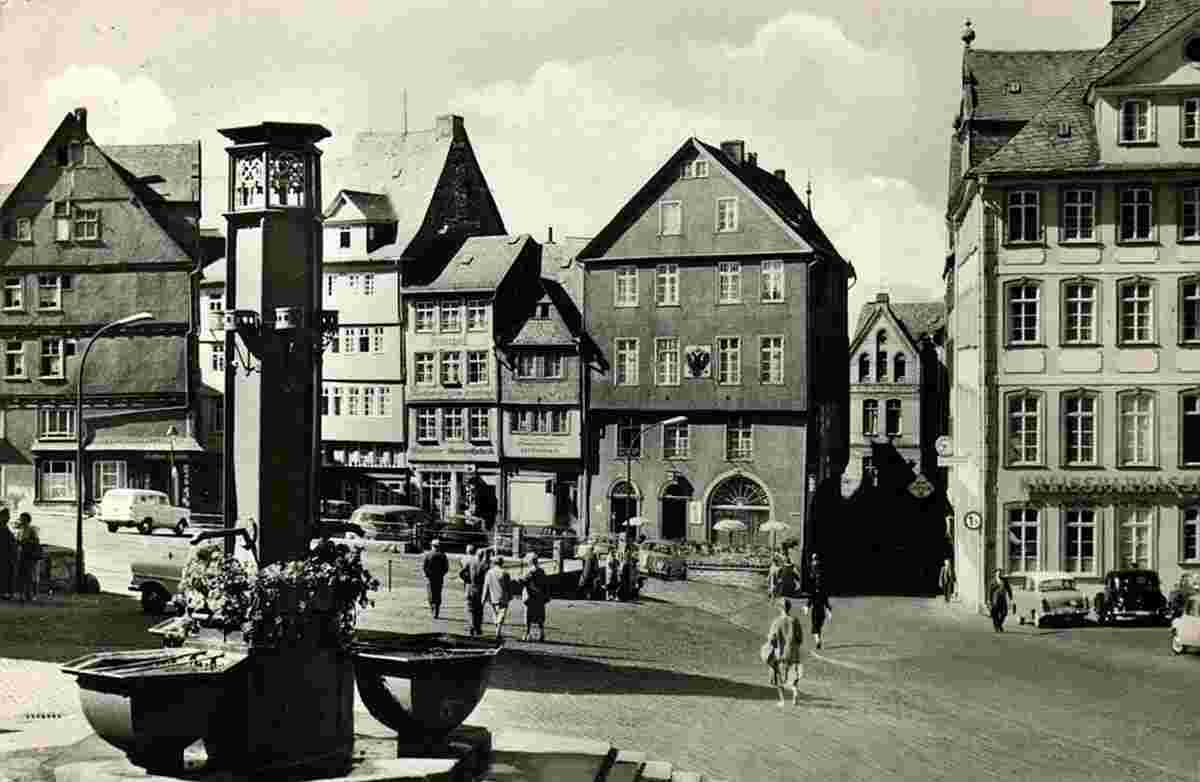 Wetzlar. Domplatz mit ehemaligem Reichskammergericht, 1960s
