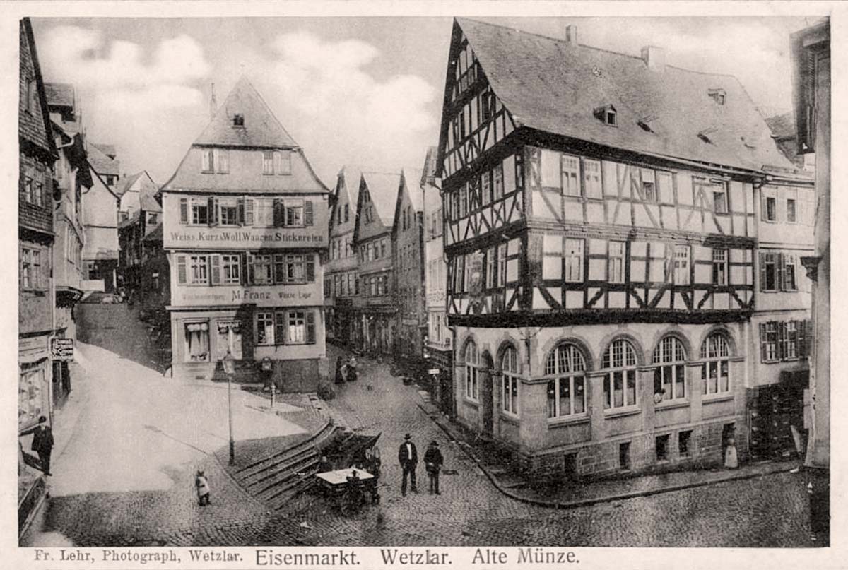 Wetzlar. Eisenmarkt, Alte Münze, um 1910