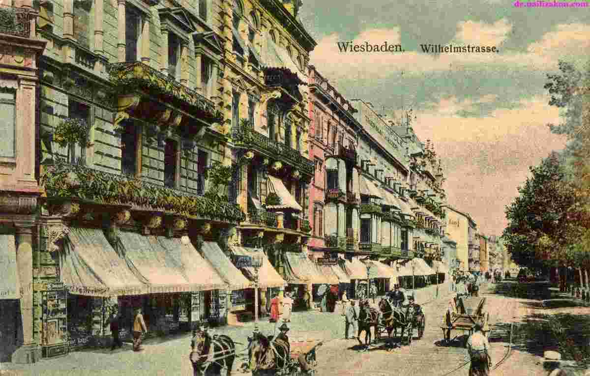 Wiesbaden. Wilhelmstraße, 1906