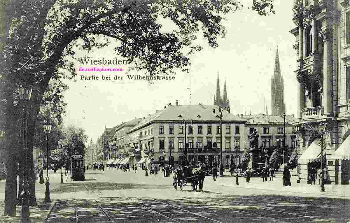 Wiesbaden. Wilhelmstraße, 1909