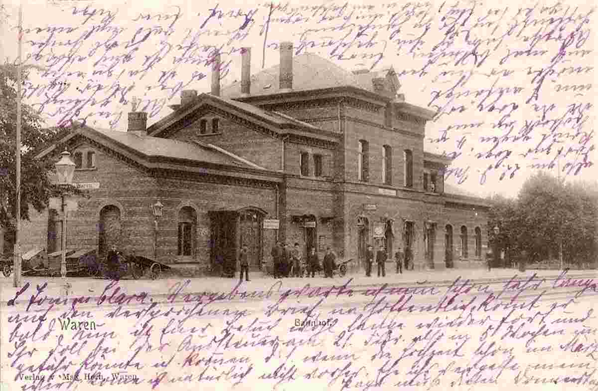 Waren. Bahnhof, 1903