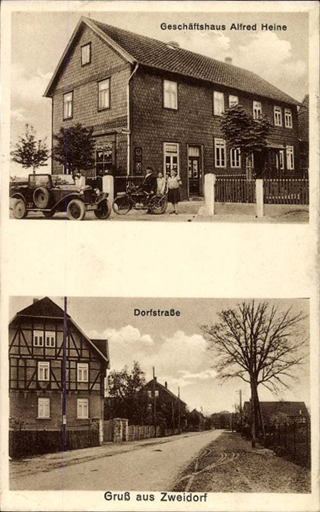 Wendeburg. Zweidorf - Geschäftshaus Alfred Heine, Dorfstraße, 1941