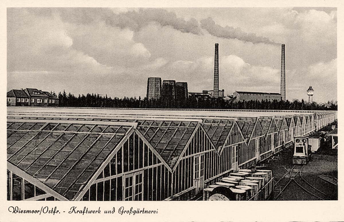 Wiesmoor. Kraftwerk und Grossgärtnerei, um 1930s