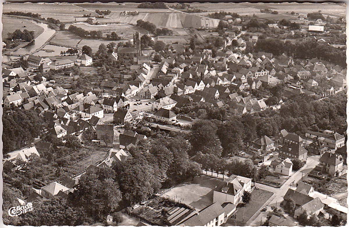 Wildeshausen. Luftaufnahme, 1962