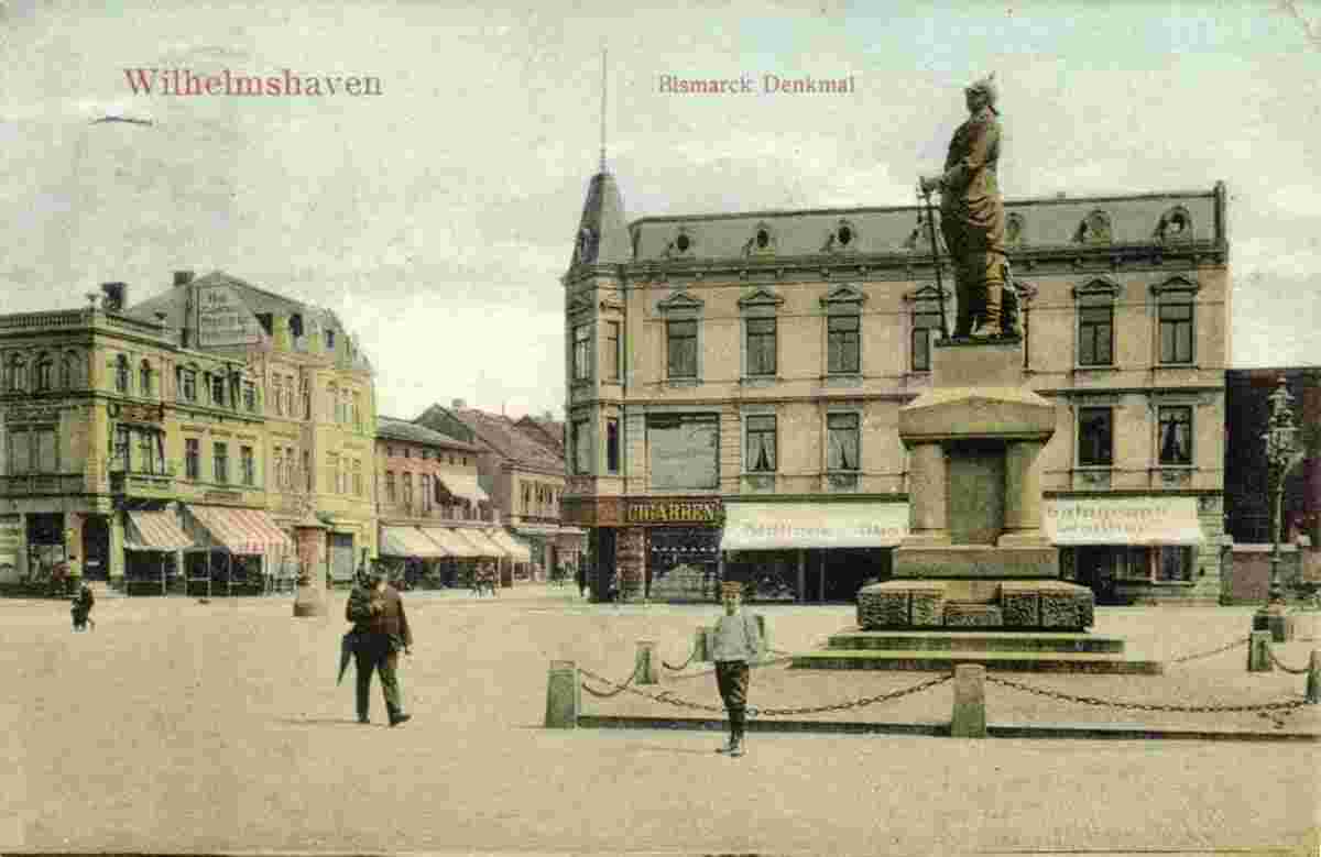 Wilhelmshaven. Bismarck- Platz und Denkmal
