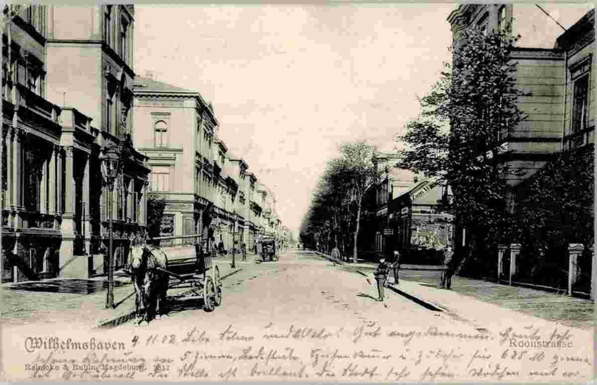 Wilhelmshaven. Roonstraße, 1902