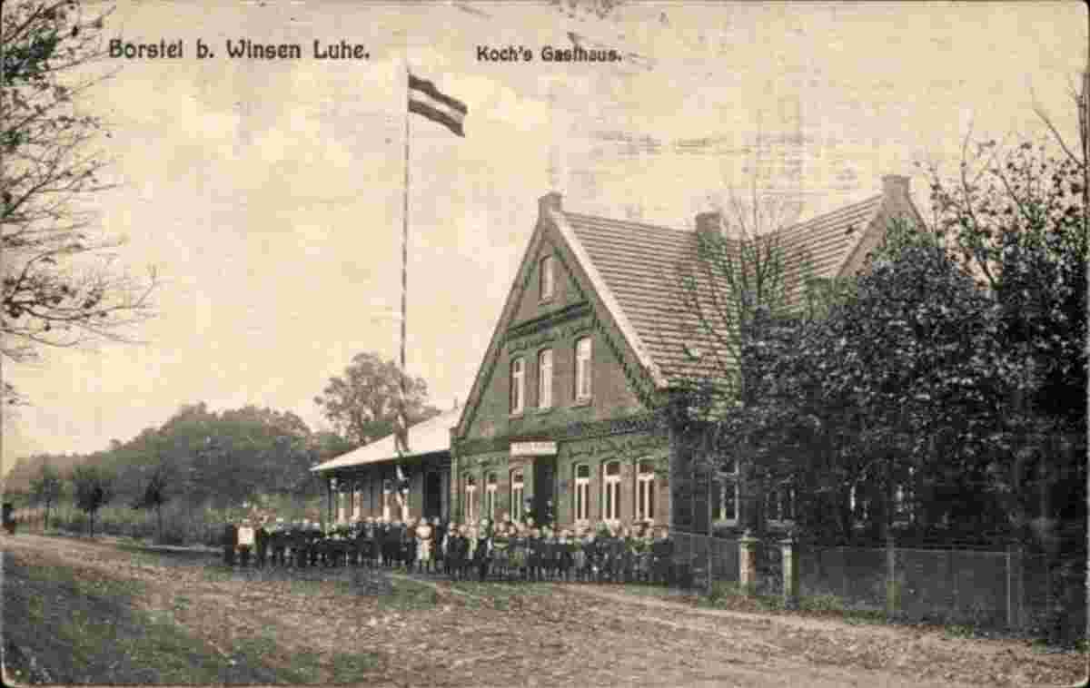 Winsen. Borstel - Koch's Gasthaus, Kinder, 1913