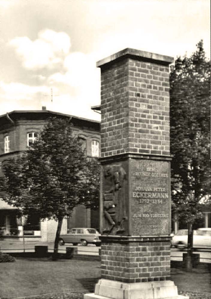 Winsen (Luhe). Johann Peter Eckermann Denkmal, 1960
