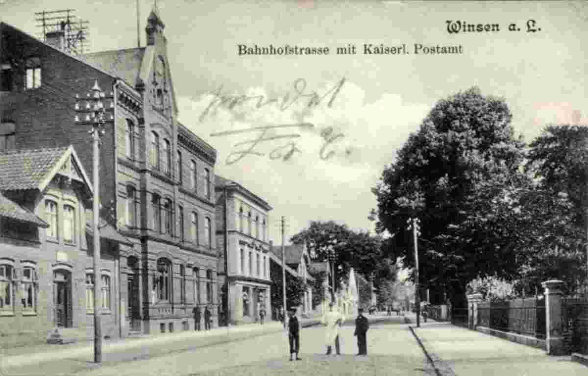 Winsen. Kaiserliches Postamt am Bahnhofstraße, 1907