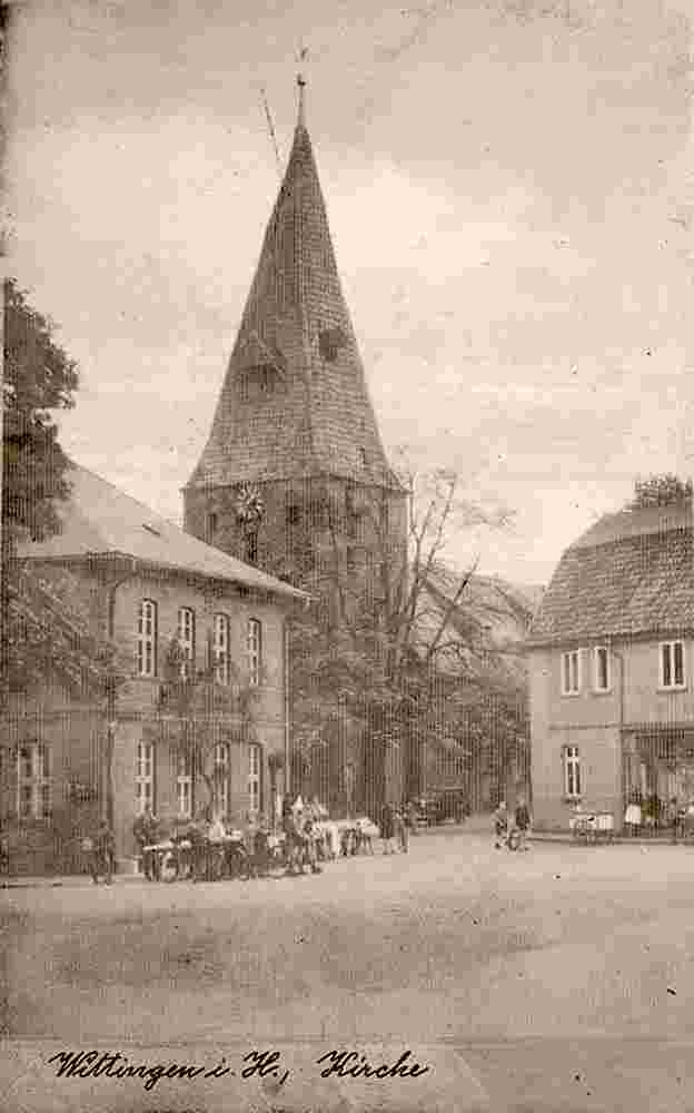Wittingen. Kirche in 1950er Jahre