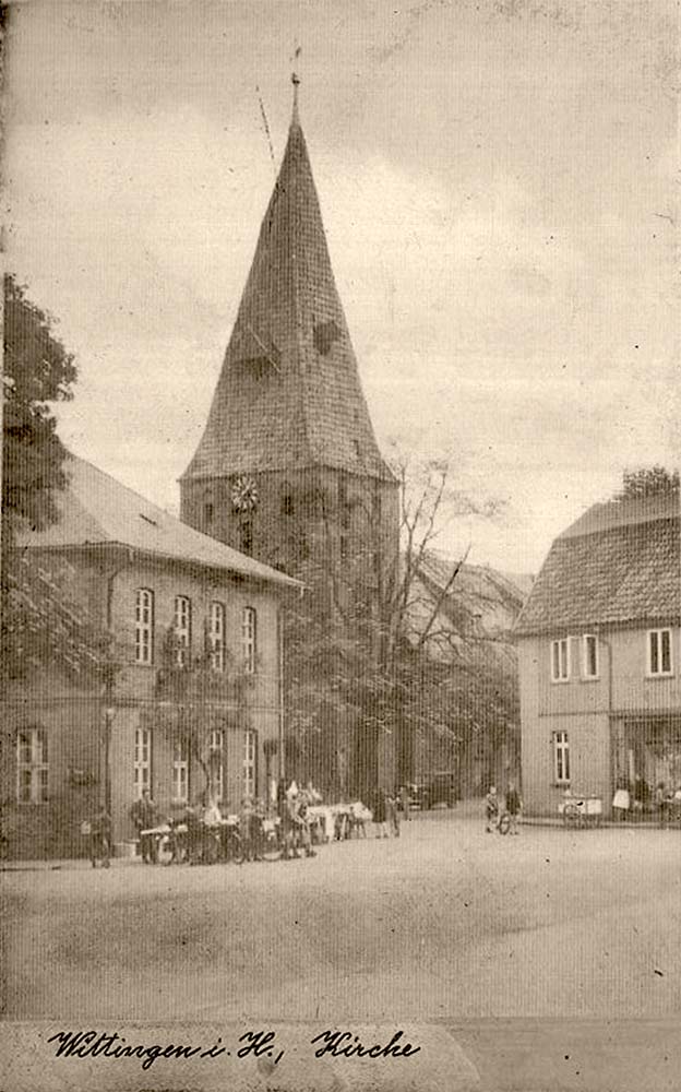 Wittingen. Kirche in 1950er Jahre