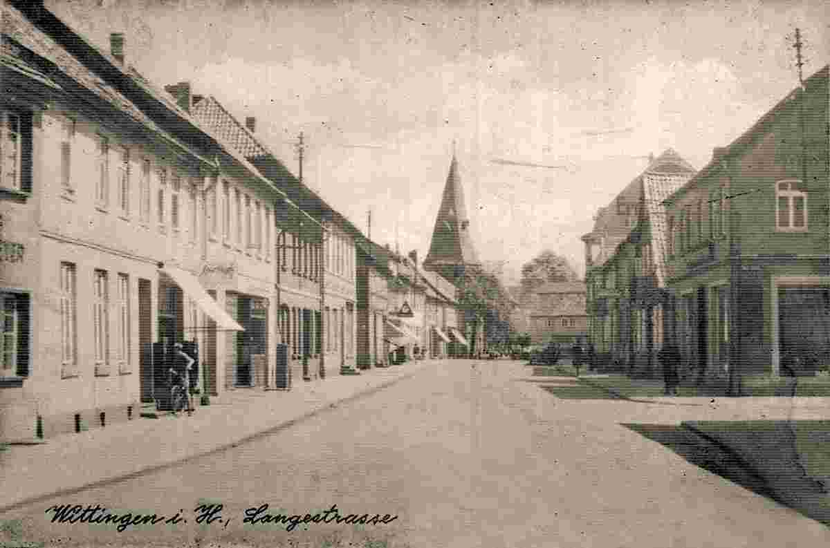 Wittingen. Lange Straße in 1950er Jahre