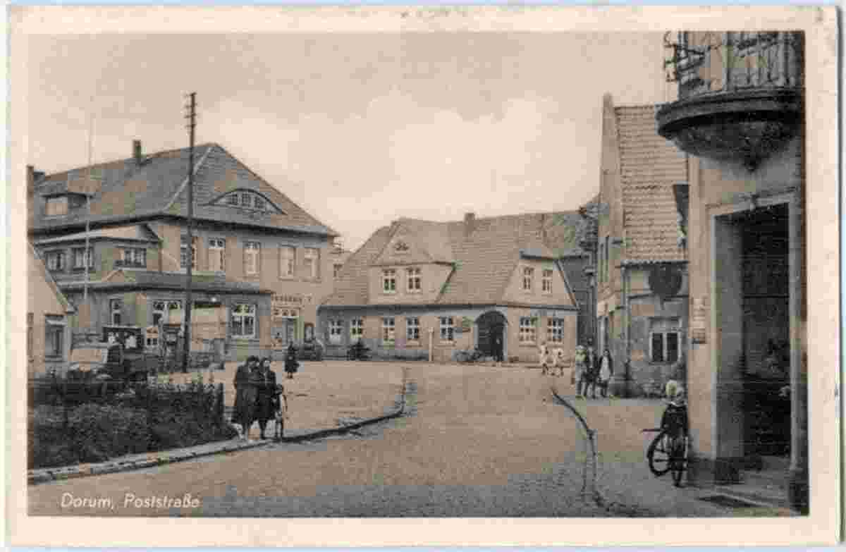 Wurster Nordseeküste. Dorum - Poststraße, um 1950s