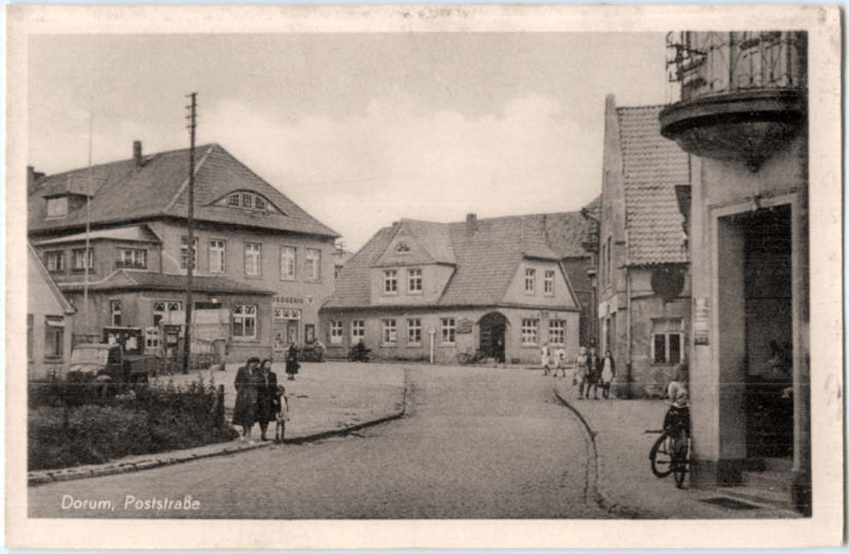 Wurster Nordseeküste. Dorum - Poststraße, um 1950s