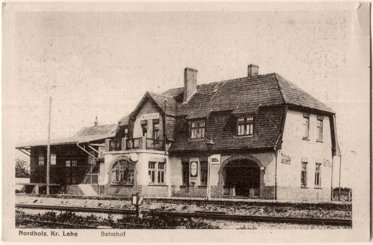Wurster Nordseeküste. Nordholz - Bahnhof, um 1925