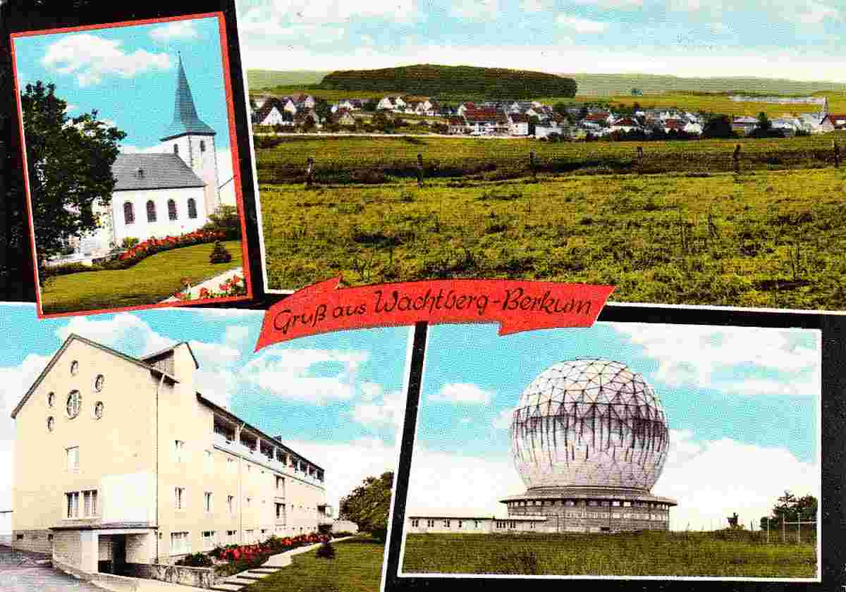 Wachtberg. Berkum - Planetarium, Kirche, 1970er