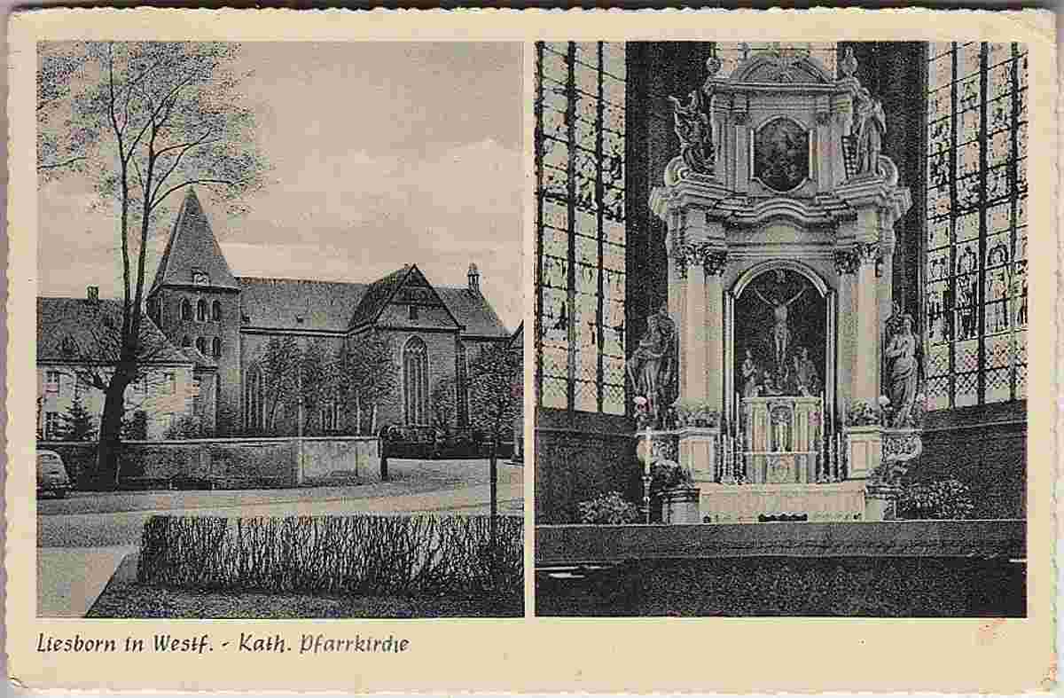 Wadersloh. Liesborn - Katholische Pfarrkirche, 1956