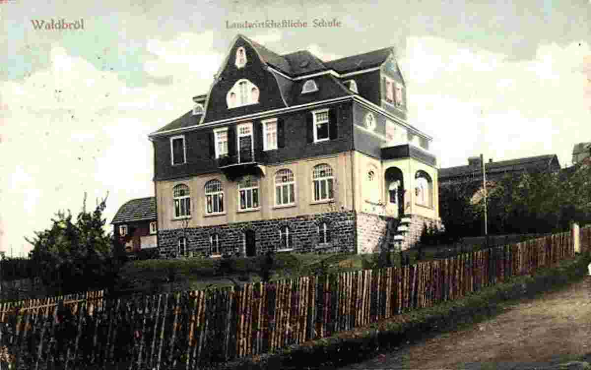 Waldbröl. Landwirtschaftlichen Schule, 1915