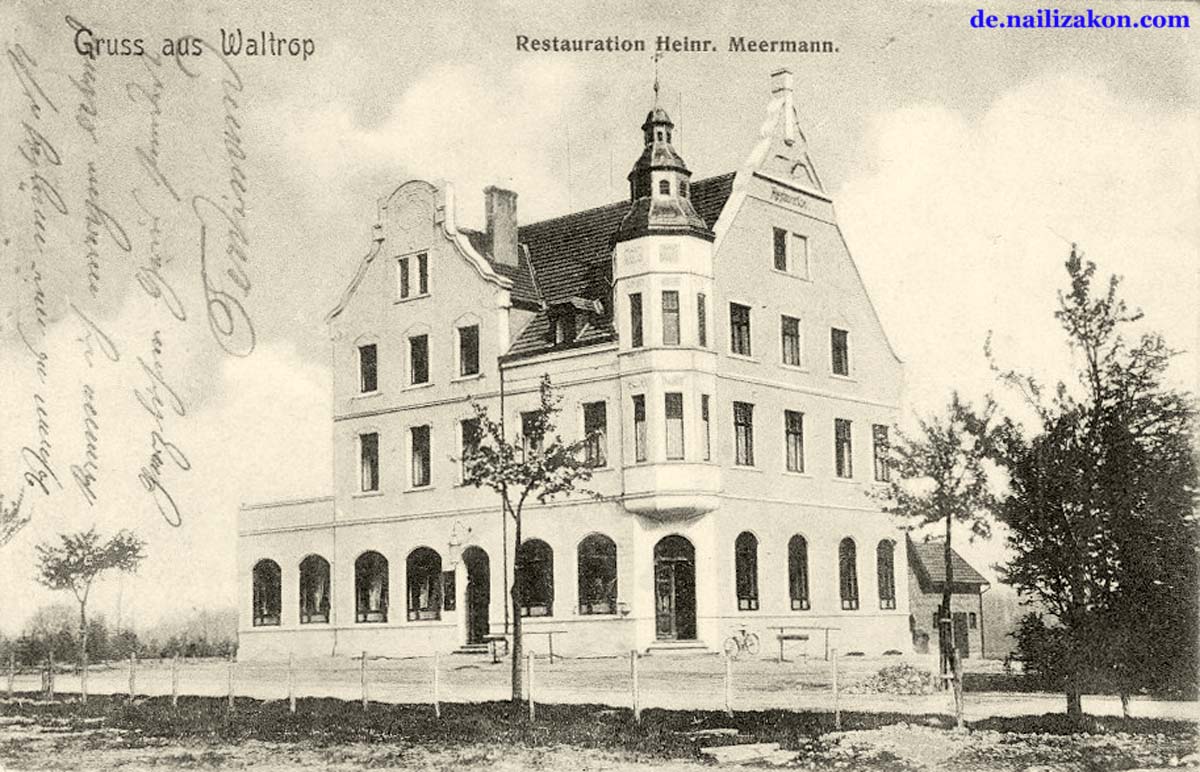 Waltrop. Restauration Heinrich Meermann, 1905