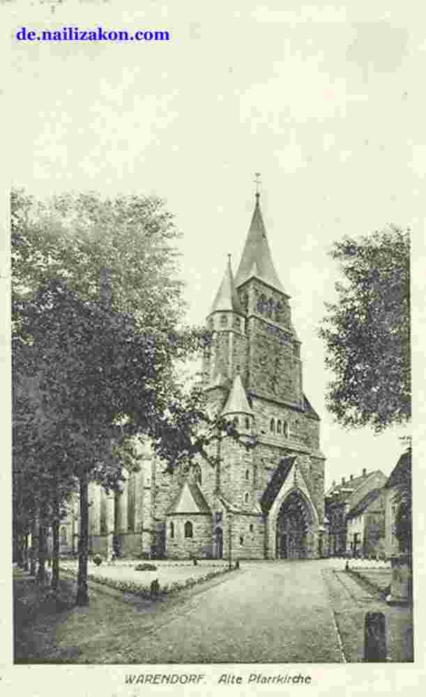 Warendorf. Alte Pfarrkirche, 1920