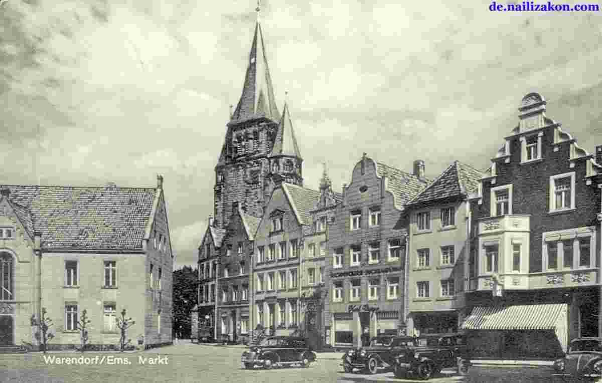 Warendorf. Marktplatz, 1959