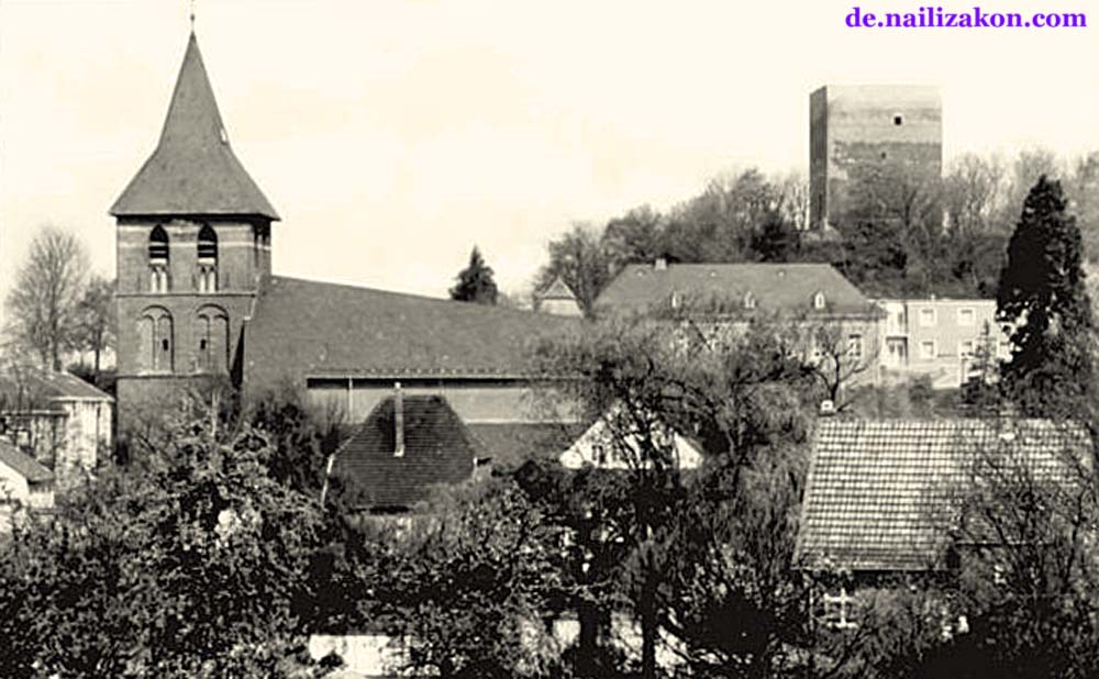 Wassenberg. Kirche, um 1966