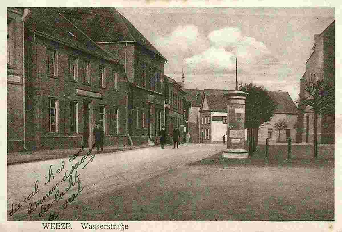 Weeze. Wasserstraße, 1918