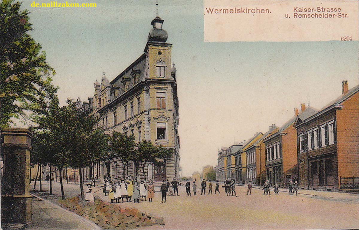 Wermelskirchen. Kaiser Straße und Remscheider Straße