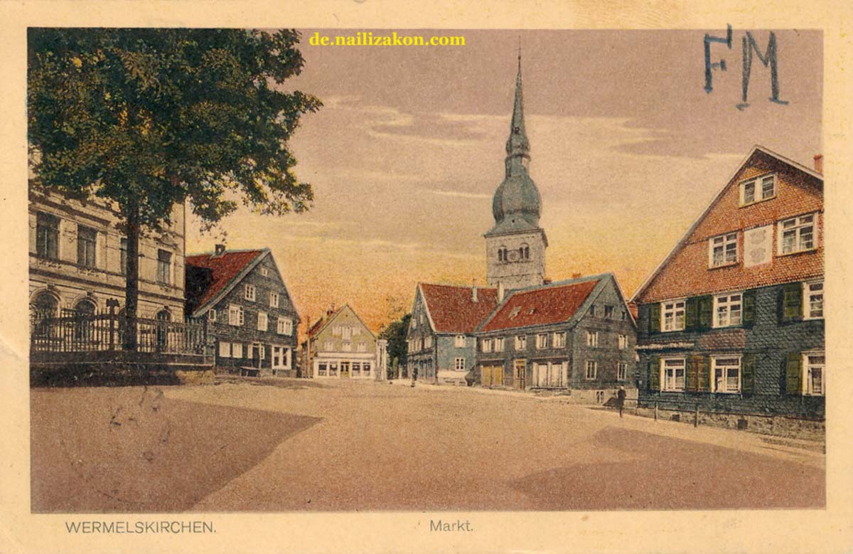 Wermelskirchen. Marktplatz, 1921