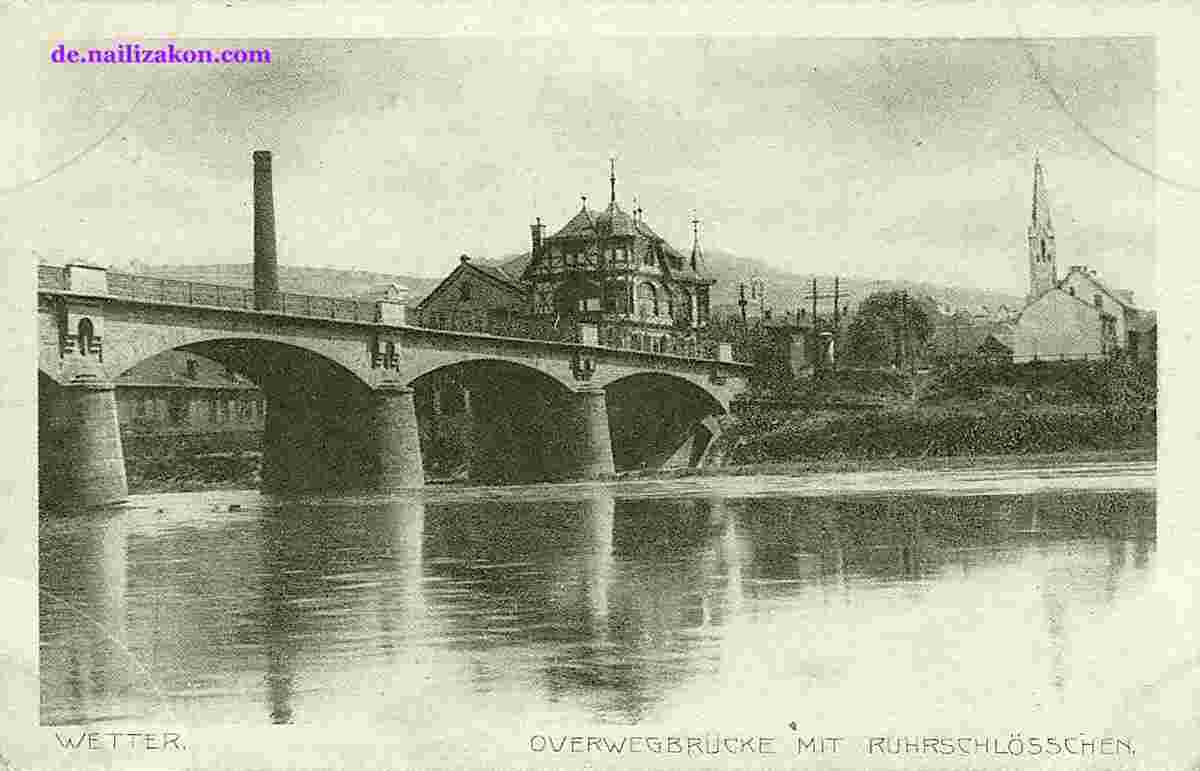 Wetter. Overwegbrücke, 1920