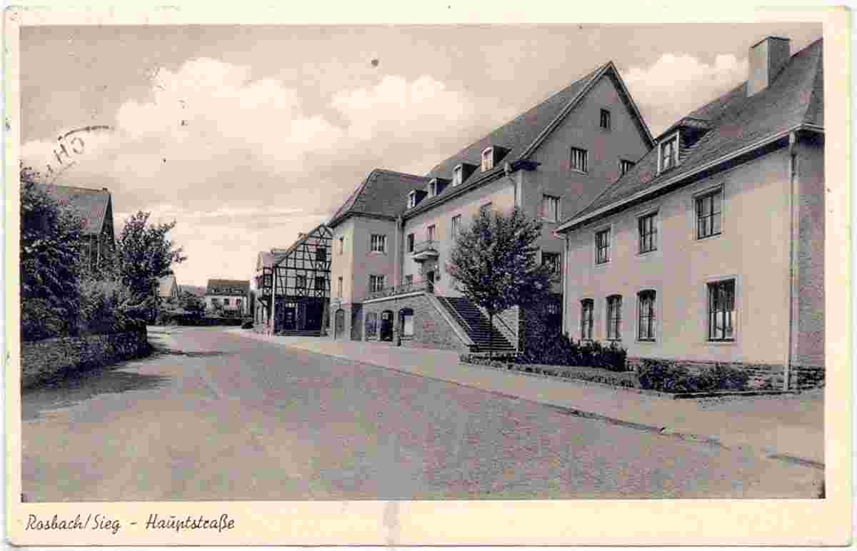 Windeck. Rosbach - Hauptstraße, 1955